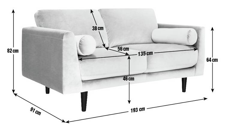 Habitat hendricks deals sofa orange