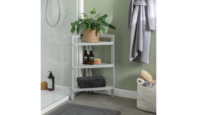 Argos white on sale corner unit