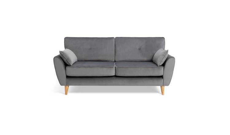 Habitat julien 3 seater deals velvet sofa