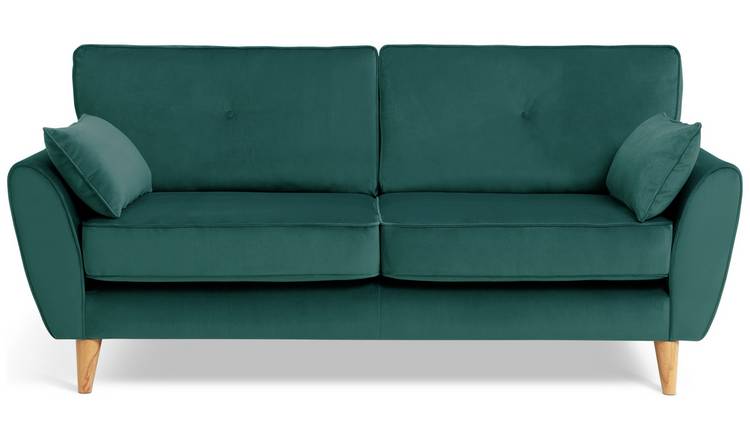 3 seater deals sofa teal