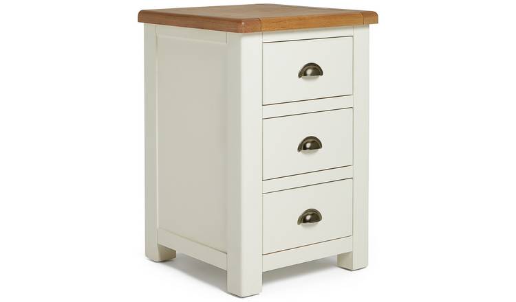 Cream and deals wood bedside table