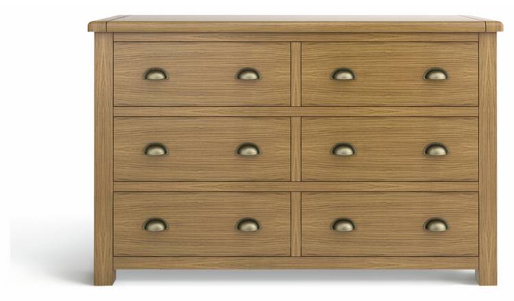 Argos Home Kent 6 Drawer Chest - Oak