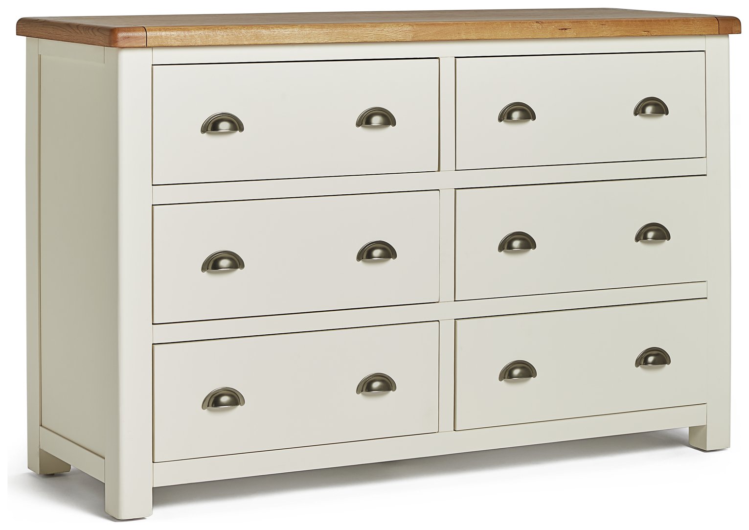 Habitat Kent 3 3 Drawer Chest- Cream and Oak