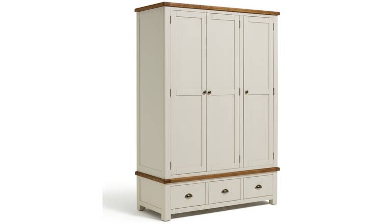 Argos solid on sale wood wardrobe