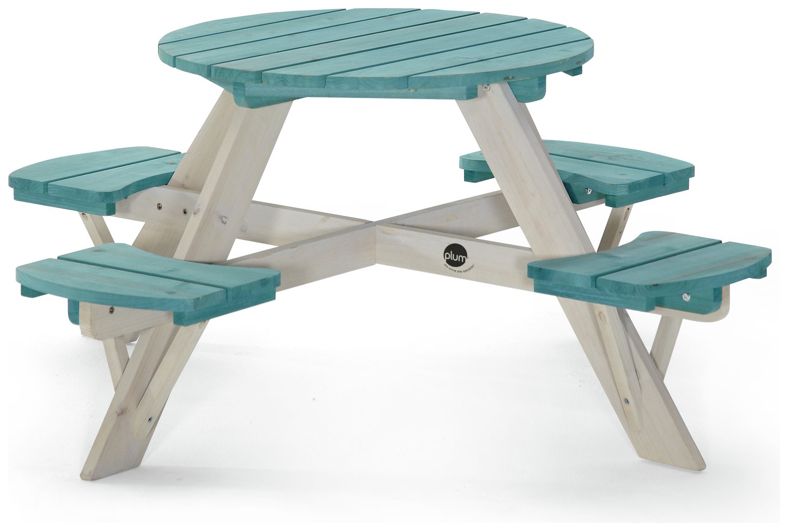 Plum Circular Picnic Table - Teal 