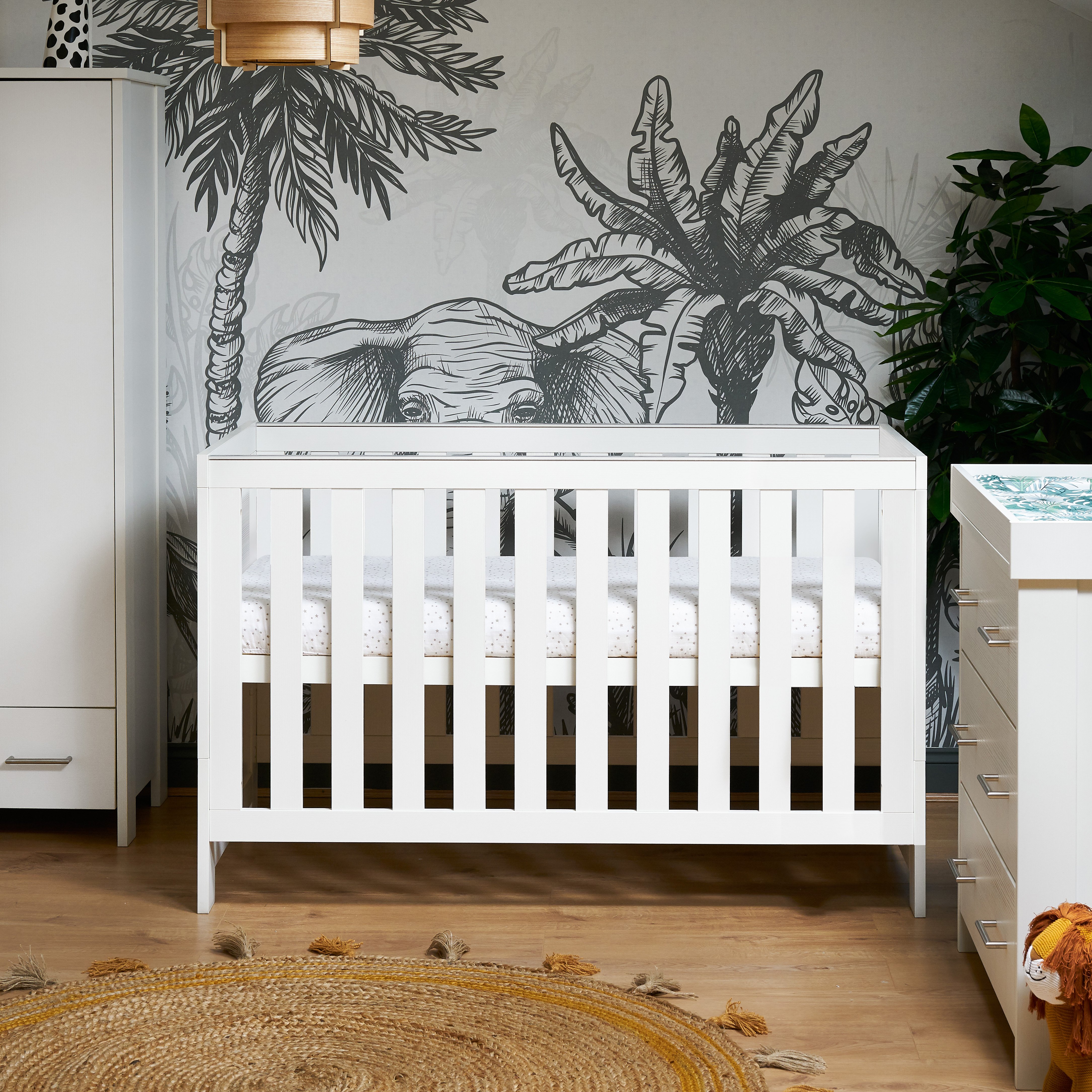 Obaby Nika Cot Bed - White