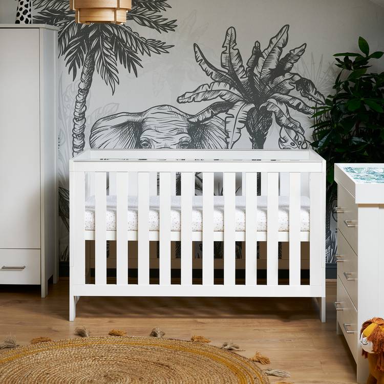 Obaby Nika Cot Bed - White 0