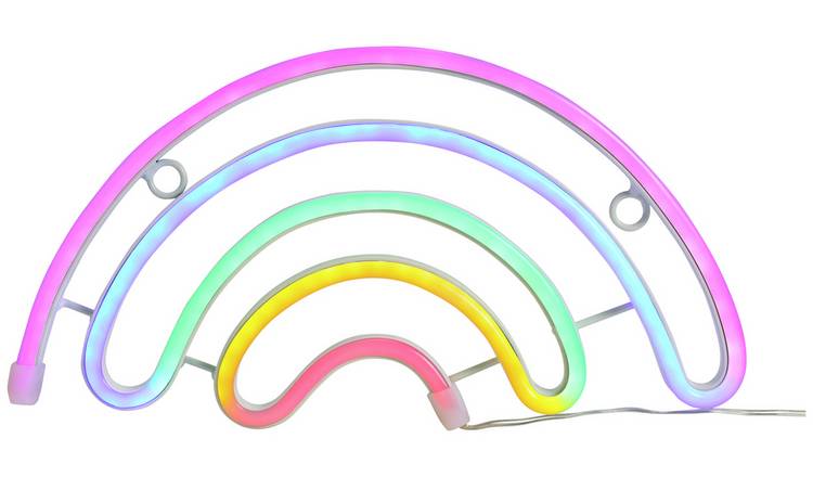 Buy Argos Home Battery Neon Rainbow Christmas Light | Novelty