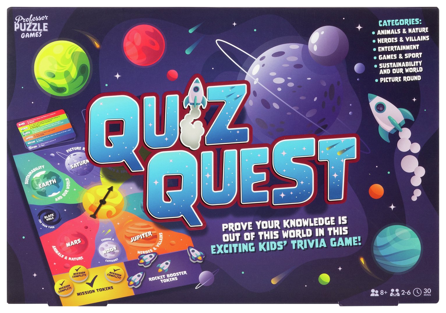 Professor Puzzle Quiz Quest Game