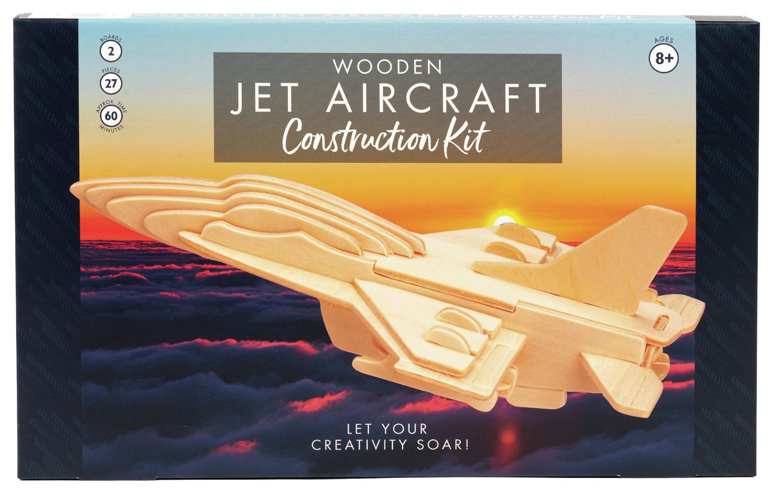 Professor Puzzle Wooden Fighter Jet Construction Kit