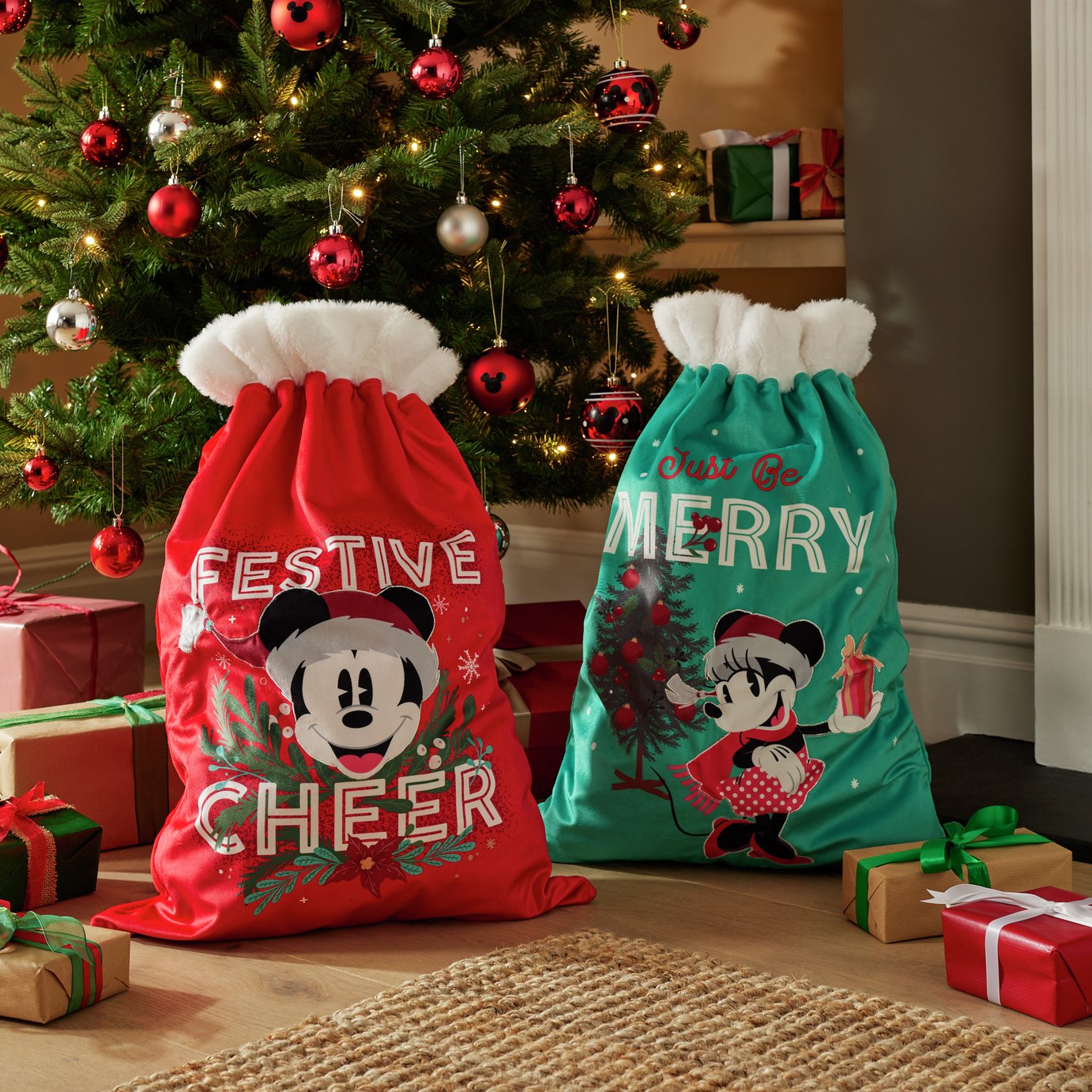 Disney Mickey & Minnie Mouse Christmas Sacks