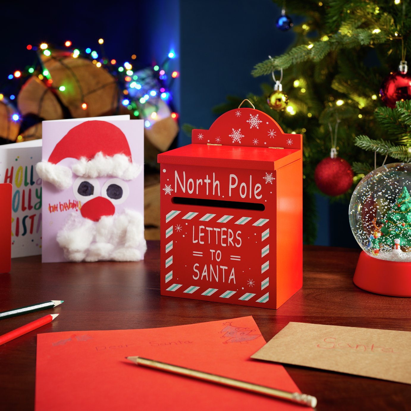 Argos Home Santa North Pole Letter Box Christmas Decoration