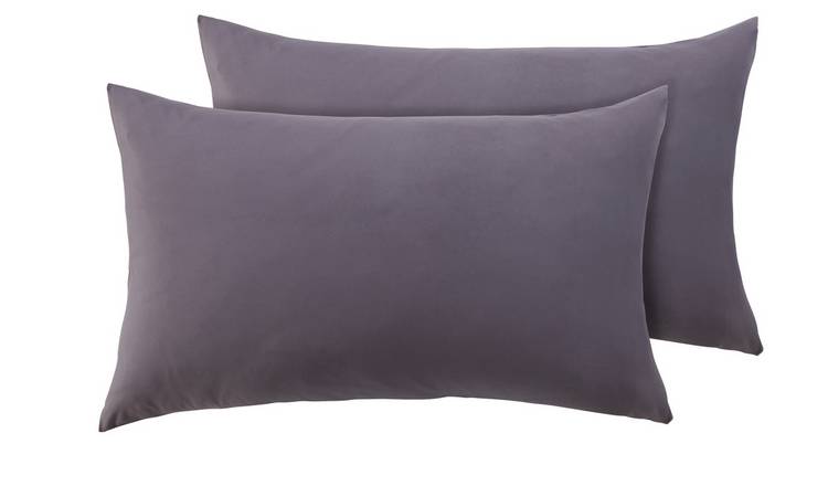 Silentnight Supersoft Standard Pillowcase Pair - Charcoal