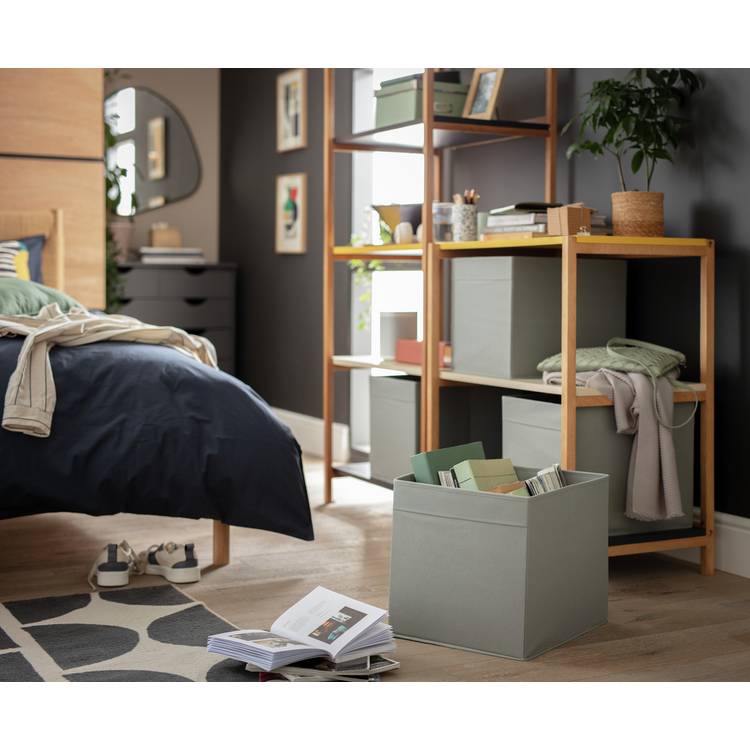 Argos Home Set of 4 Square Plus Boxes - Grey 0