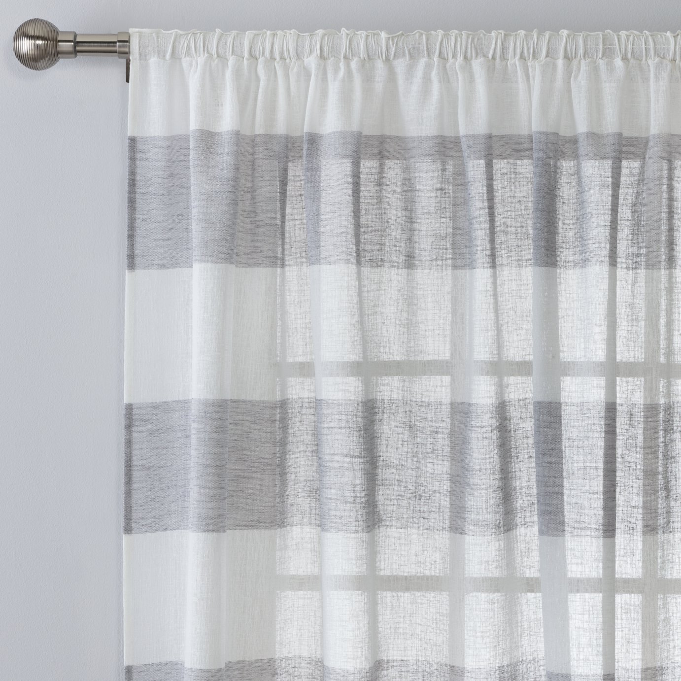 Argos Home Linen Look Stripe Voile Curtain Panel Review