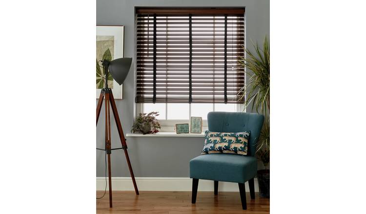Buy Argos Home Elliott 50mm Wooden Tape Blind Salvage