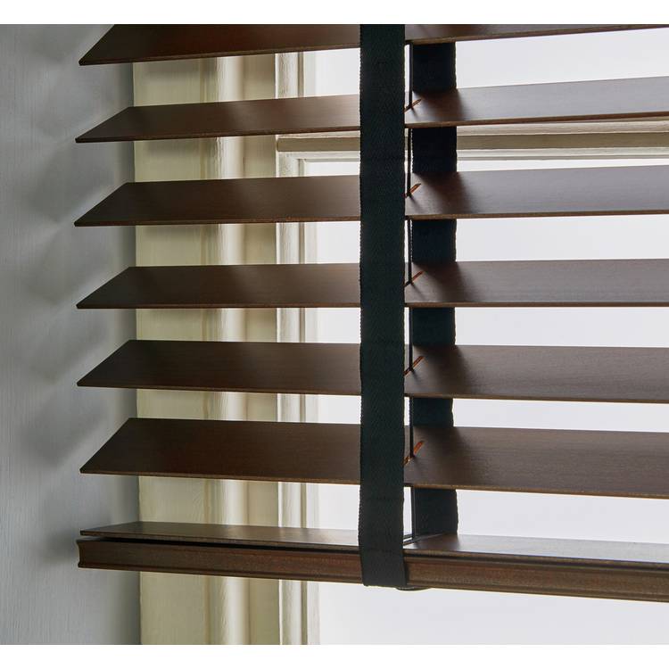 Habitat Wooden Dark Brown Venetian Tape Blind - 60cm 0