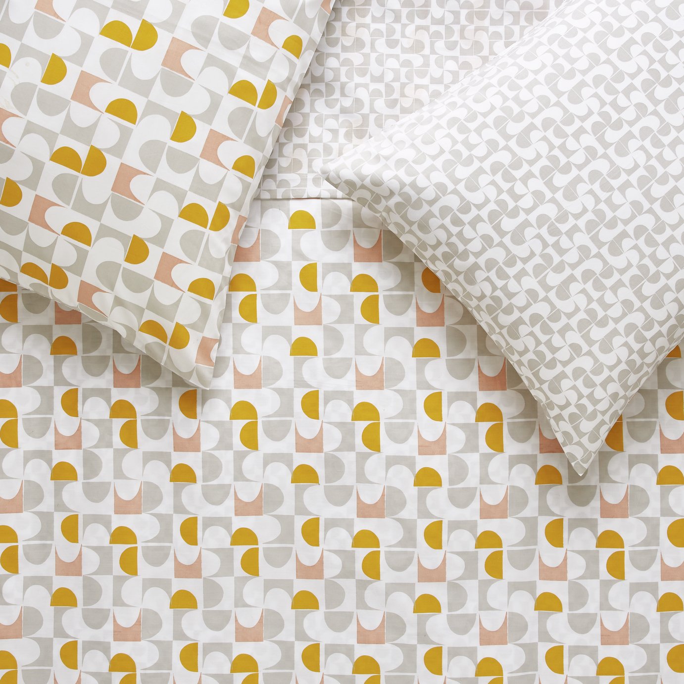 Habitat Rollo Pink & Mustard Bedding Set Review