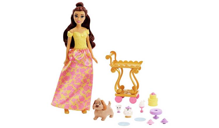 Buy Disney Princess Belle s Tea Time Cart Doll and Playset Dolls Argos