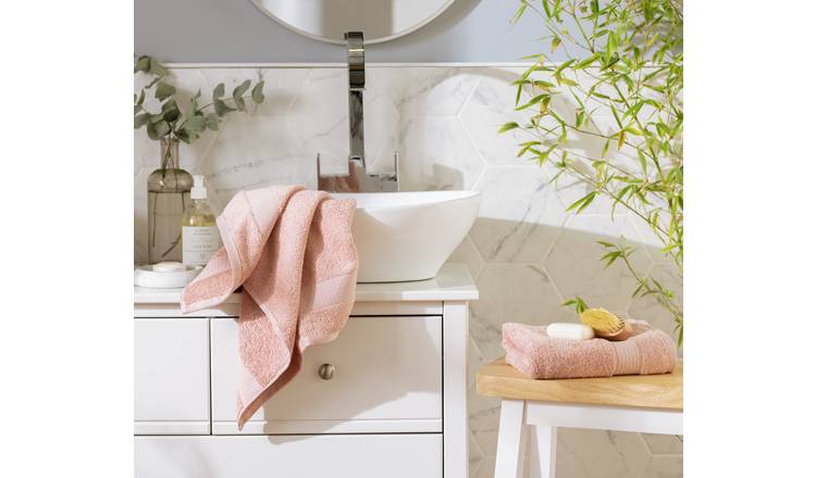 Habitat Hygro Anti Microbial 2 Pack Face Cloth - Blush Pink