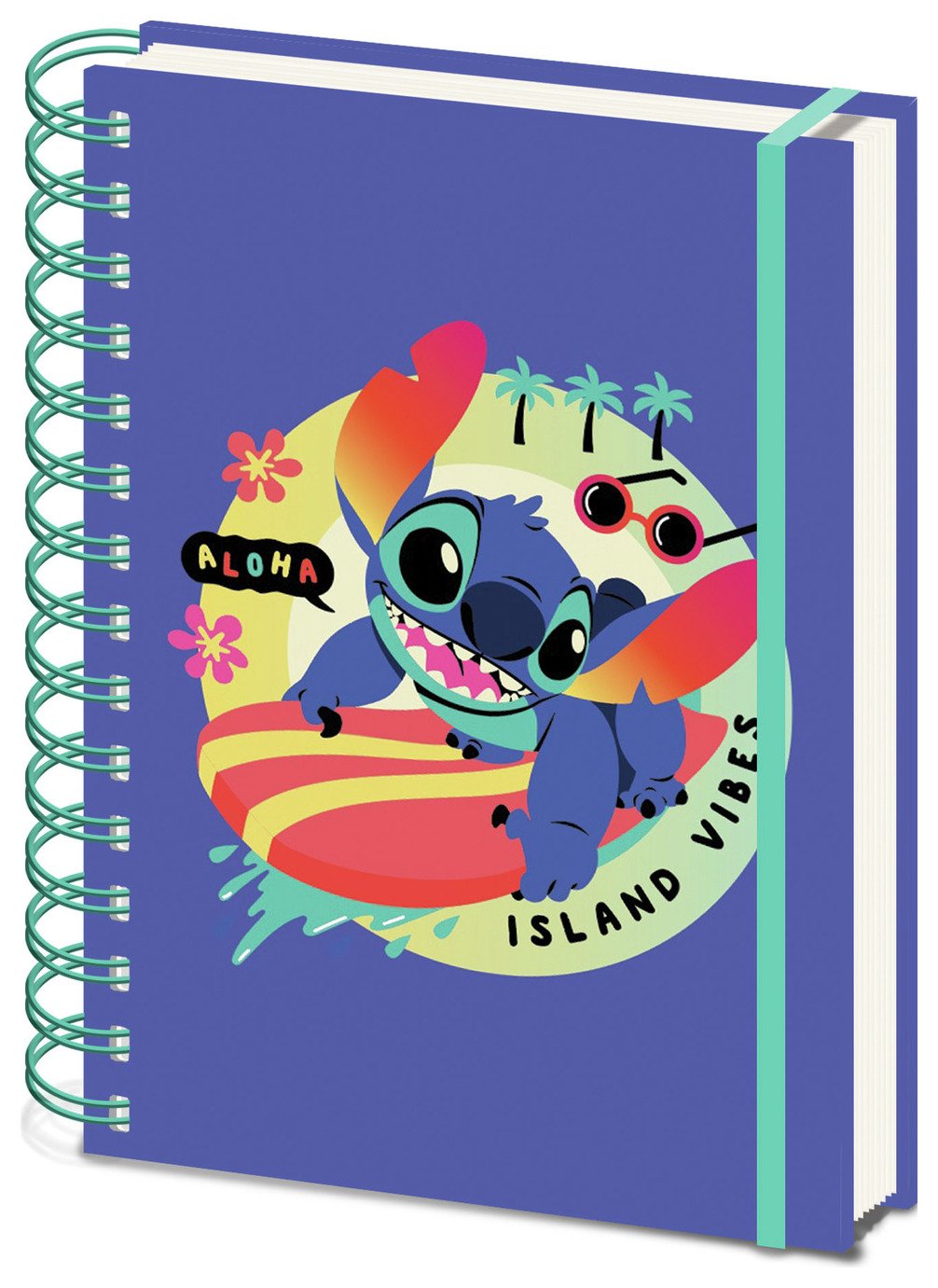 Disney Lilo & Stitch A5 80 Page Ruled Wiro Notebook