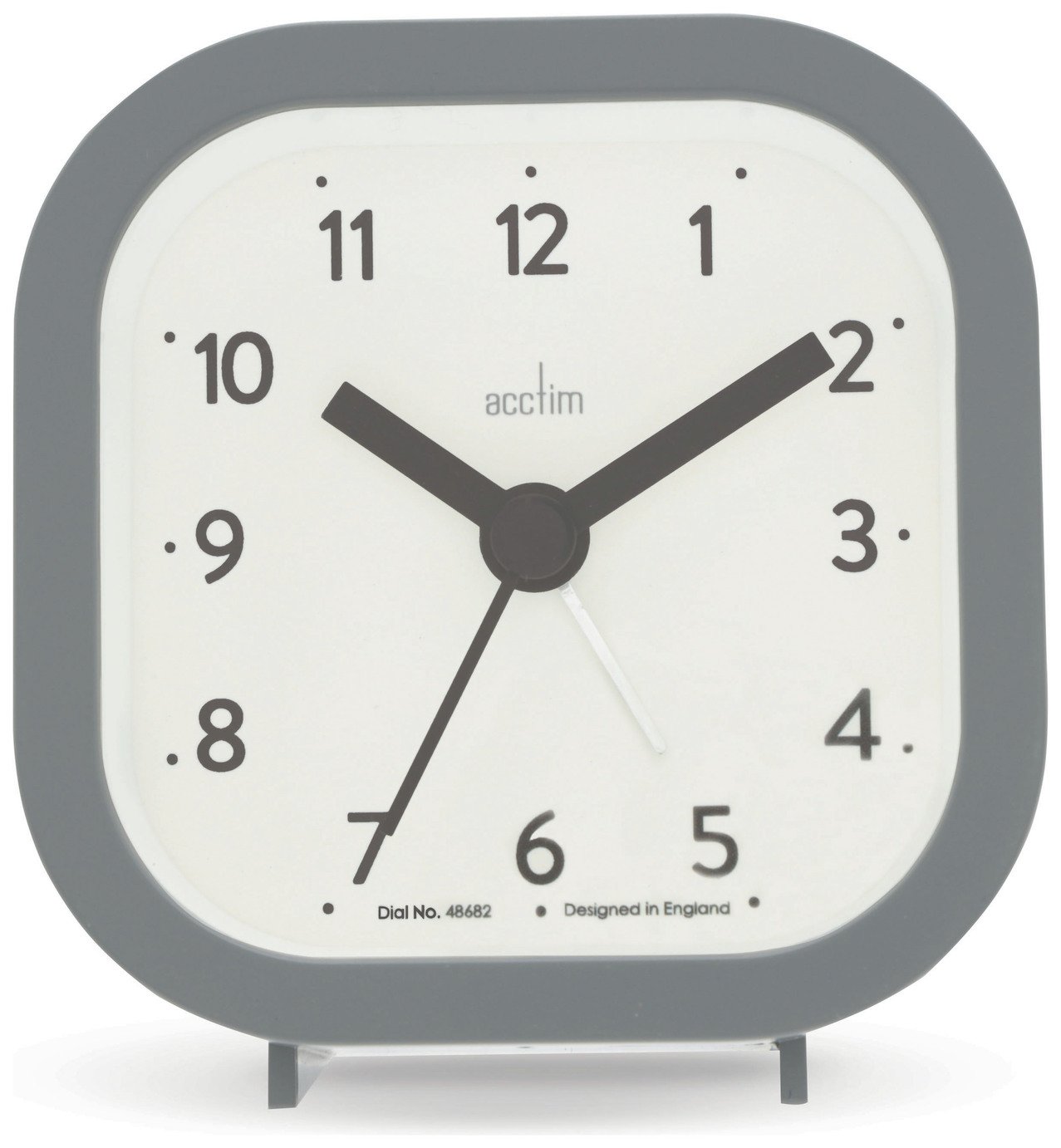 Acctim Remi Analogue Alarm Clock - Grey