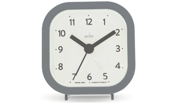 Acctim Remi Analogue Alarm Clock - Grey