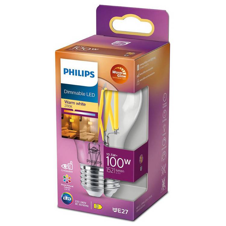 Philips 10.5W LED ES Dimmable Light Bulb 0