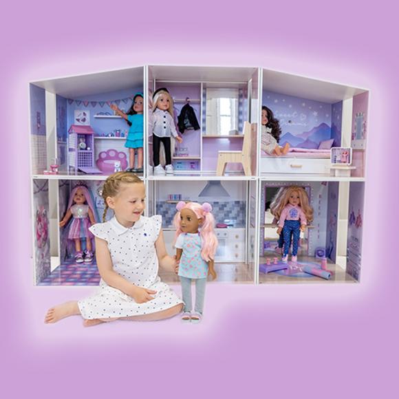 DesignaFriend Dolls House for 18 inch fashion dolls.