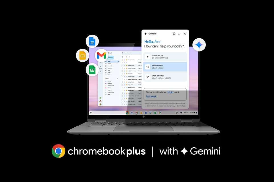 Get the best of Google AI free for 12 months. When you buy a Chromebook Plus. Then £18.99/month.