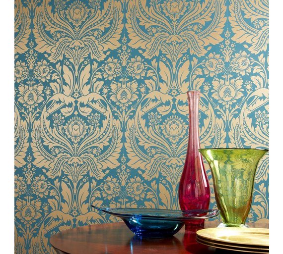 Buy Graham and Brown Wallpaper Sample - Desire Green at Argos.co.uk ...