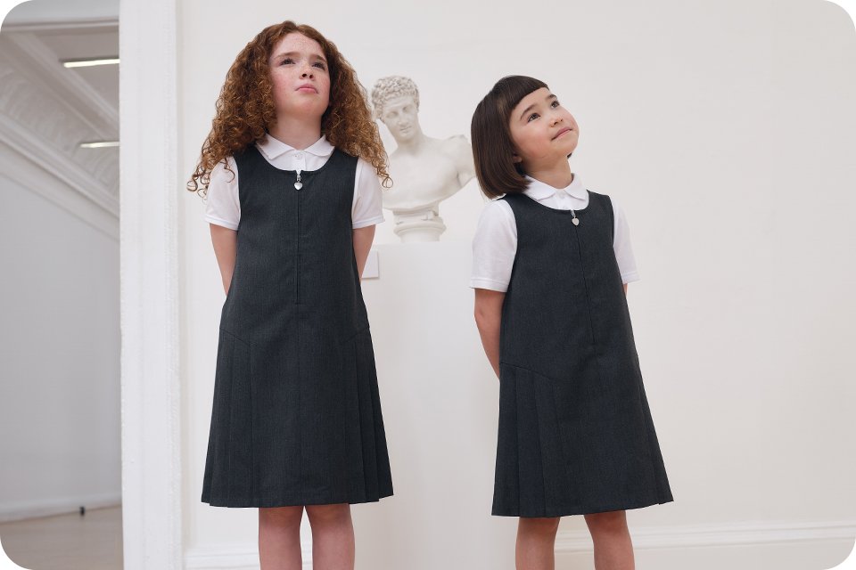 Dresses & skirts. Permanent pleats - hold their shape all day, no ironing needed.