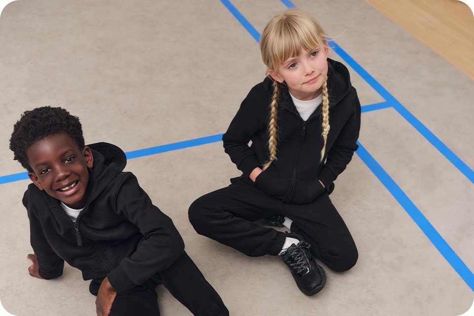 PE kits. T-shirts, shorts, hoodies, plimsoles & more.