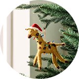 Single tree decorations.