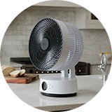 Meaco Sefte White Desk Fan.