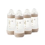 MAM Easy Start Anti-Colic 260ML Baby Bottles 4 Pack White.