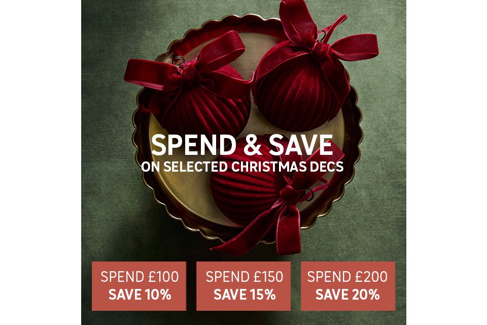 Spend and save on selected Christmas use code XMAS. Shop now.