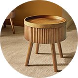 Side tables.