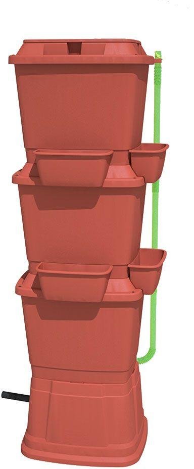 Rainwater Terrace 3 Tier 200 Litre Water Butt - Terracotta