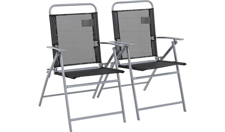 Buy Argos Home Atlantic Steel Set Of 2 Folding Chairs Garden