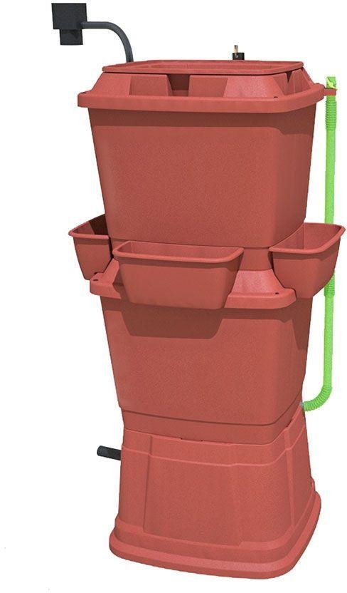 Rainwater Terrace 2 Tier 134 Litre Water Butt - Terracotta