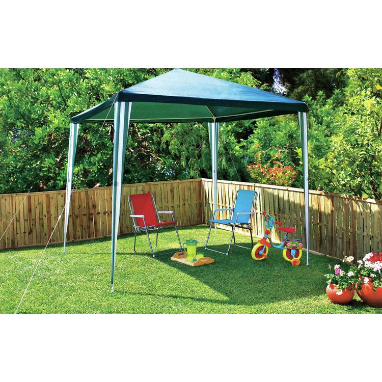 Argos Home 2.7m x 2.7m Garden Gazebo - Green 0