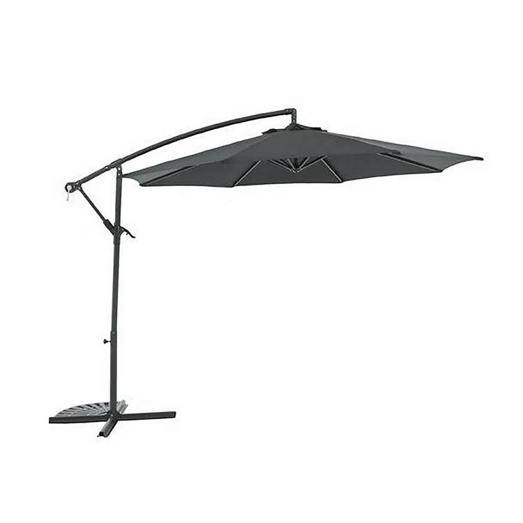 Habitat 2.5m Overhanging Garden Parasol - Black 0