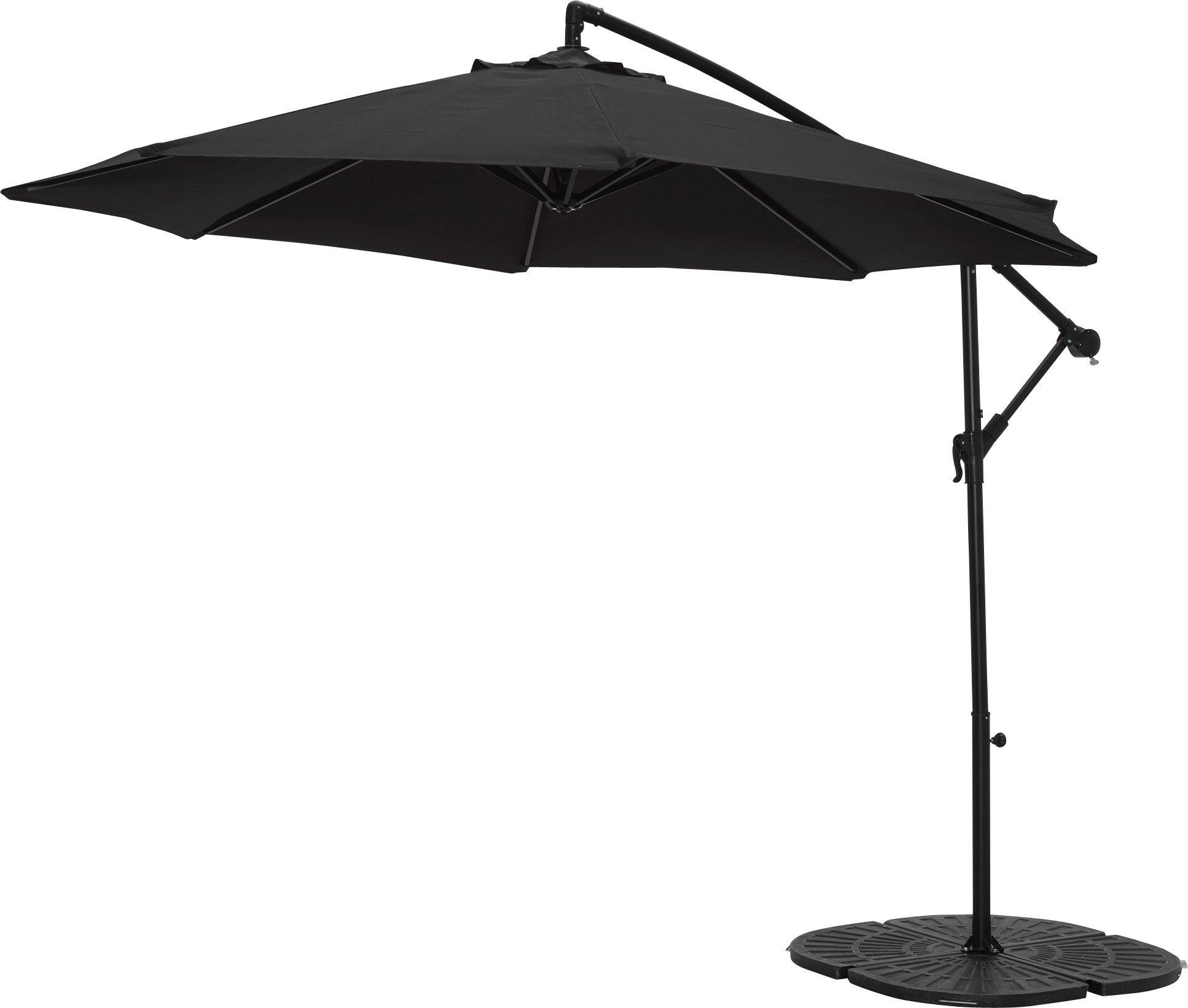 Argos Home Black Non-Rotating 2.5m Overhanging Parasol review