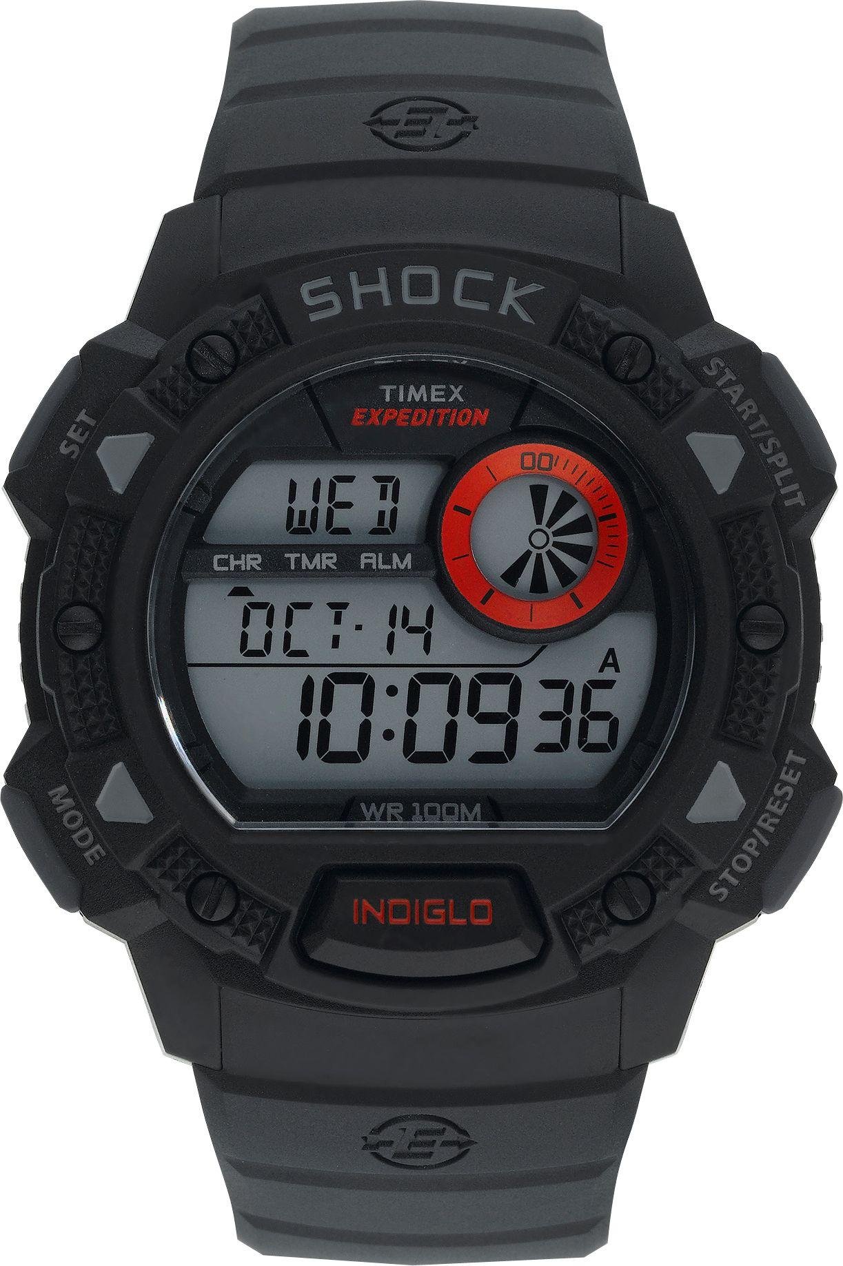 Timex Men's Black Resin Strap Watch