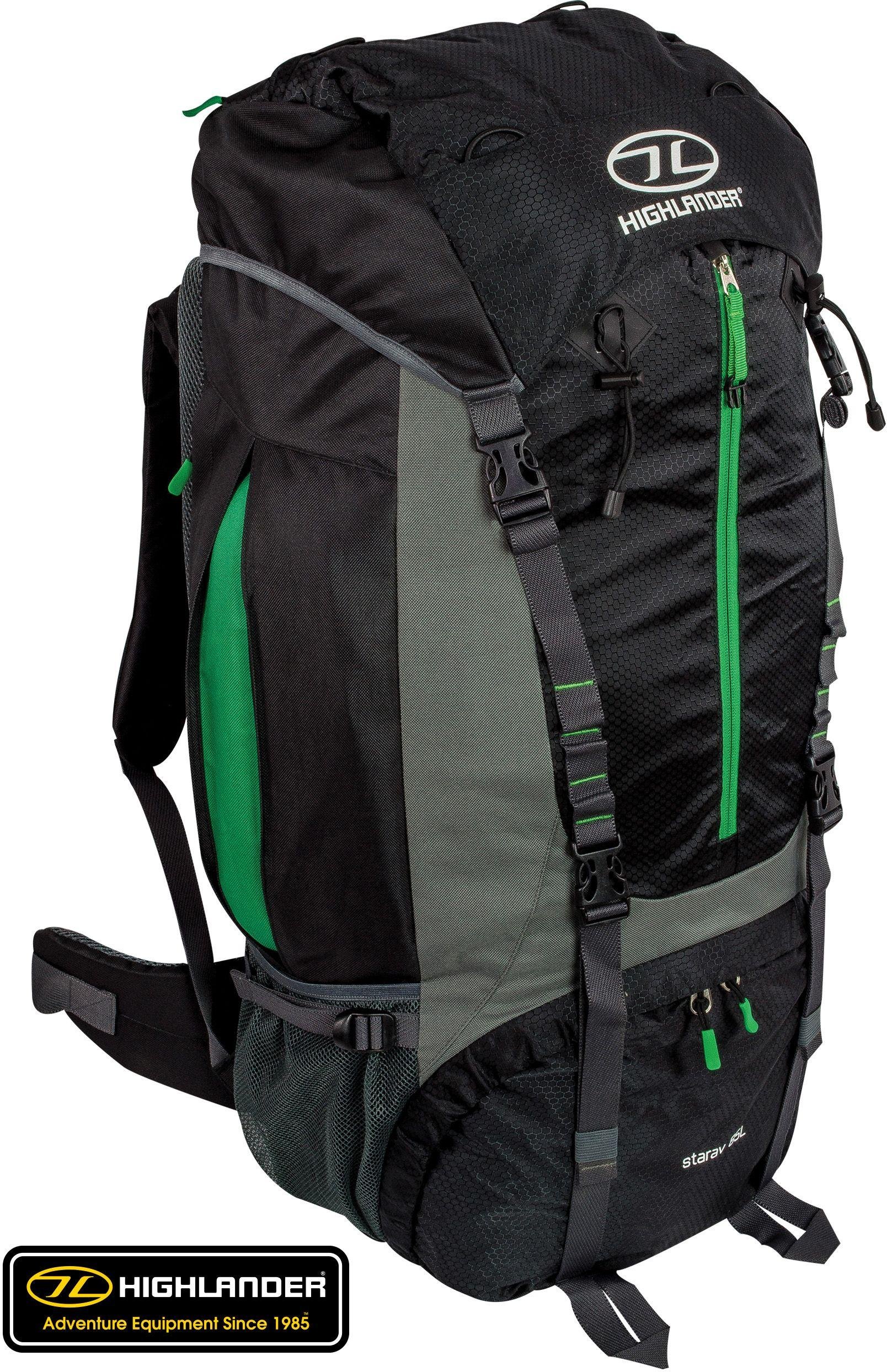 Highlander Starav 85L Rucksack Black Green 2965734 Argos Price Tracker pricehistory