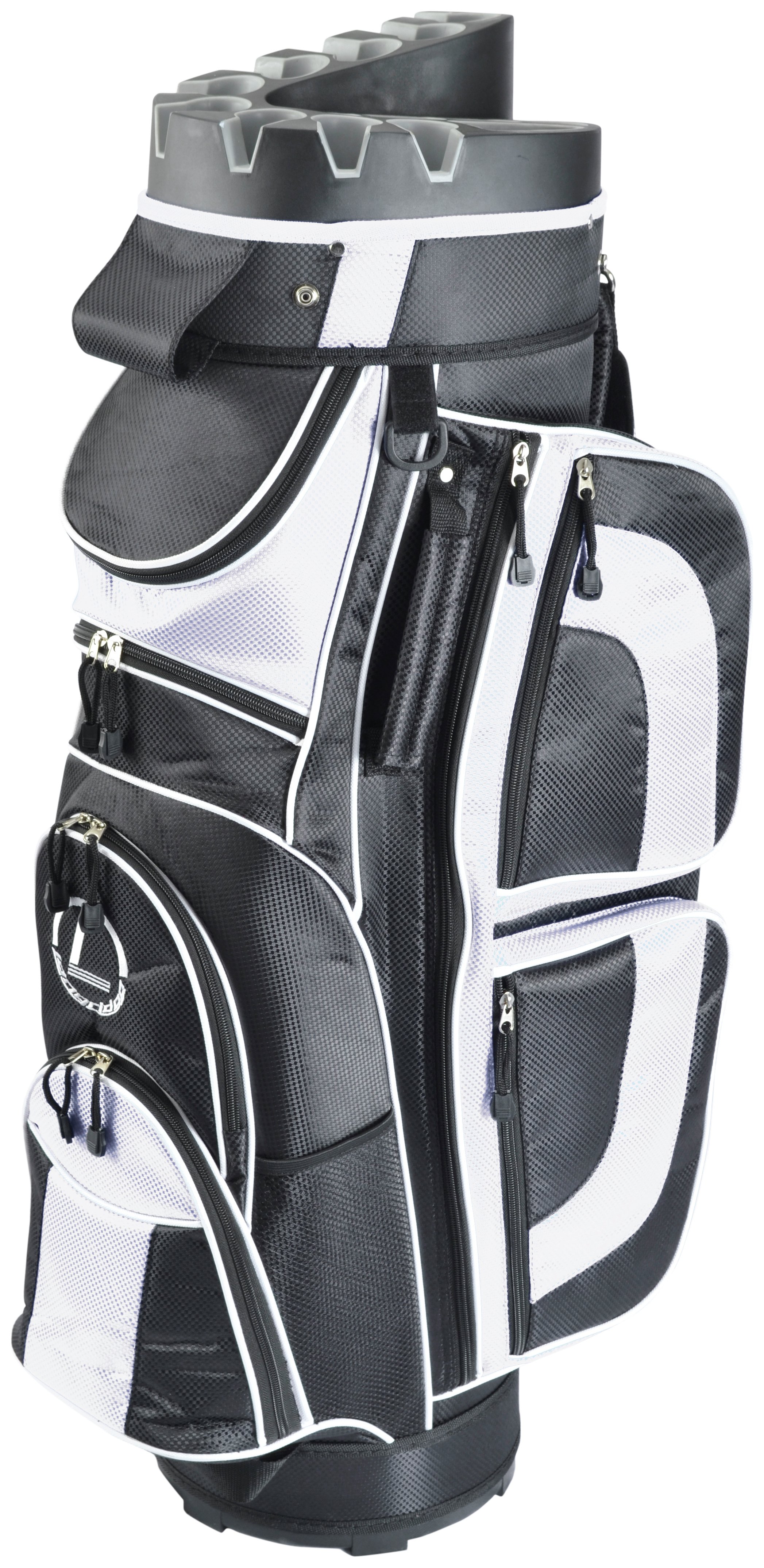 Longridge Pro Cart Bag - Black and White