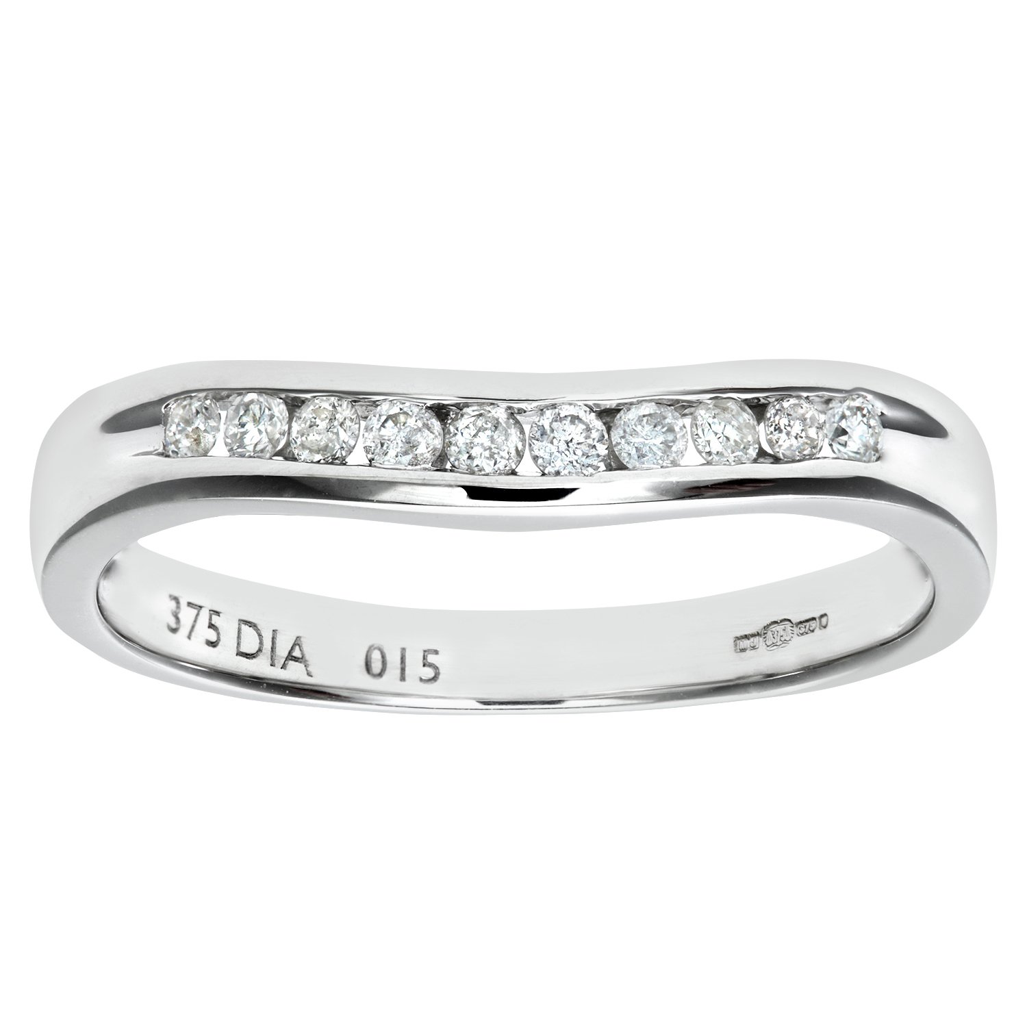 Made For You - 9 Carat White Gold 015 Carat Diamond - Wedding Ring