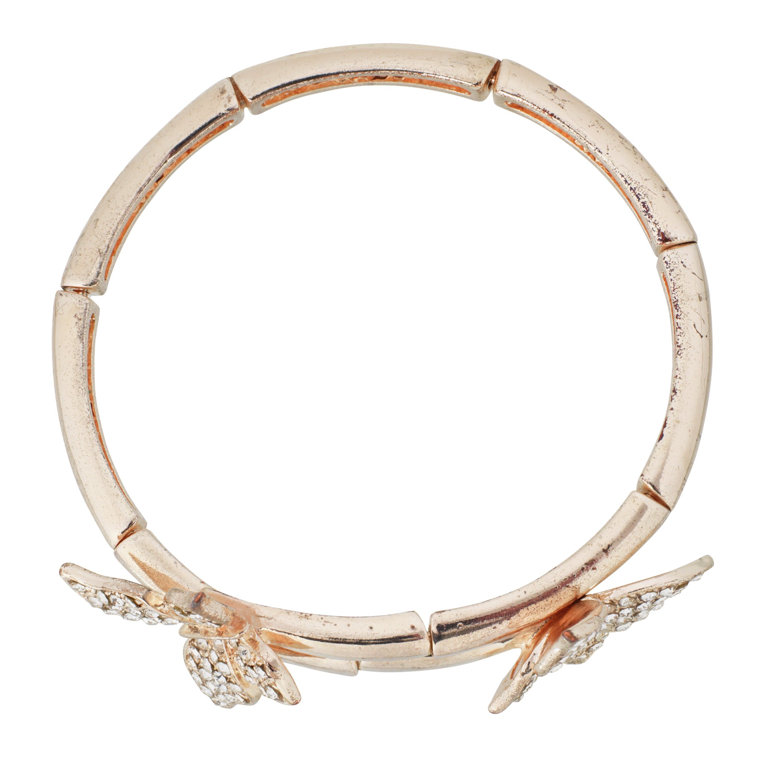 Revere 9ct Rose Gold Plated Crystal Butterfly Bangle Review