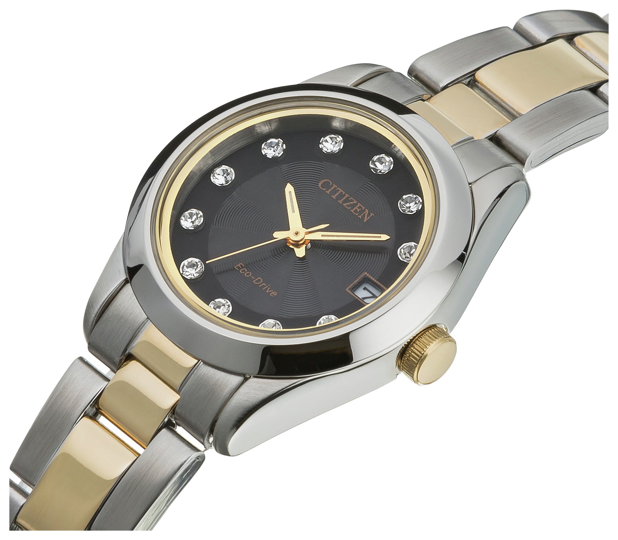 citizen eco drive two tone